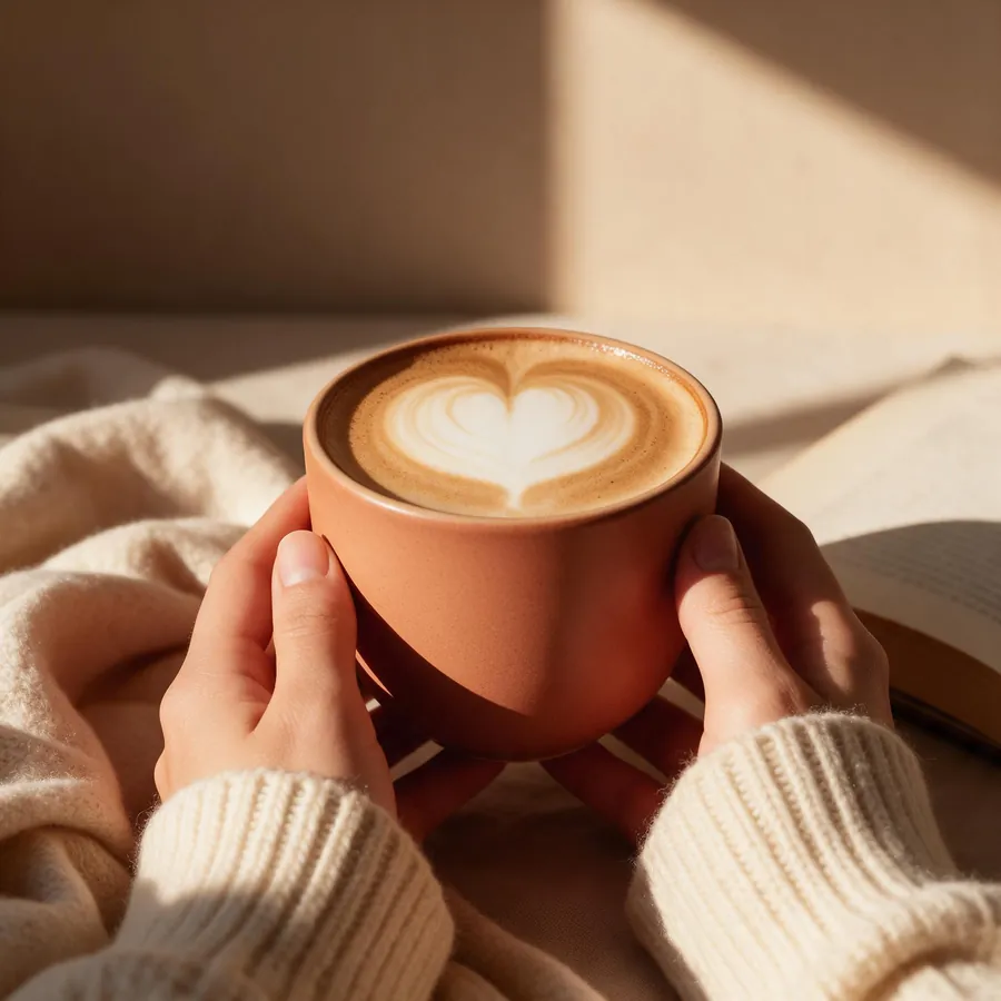 Milchkaffee-Genießer